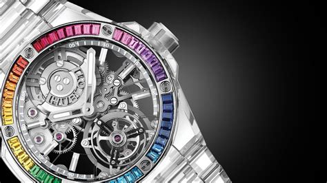 hublot big bang integrated tourbillon sapphire rainbow